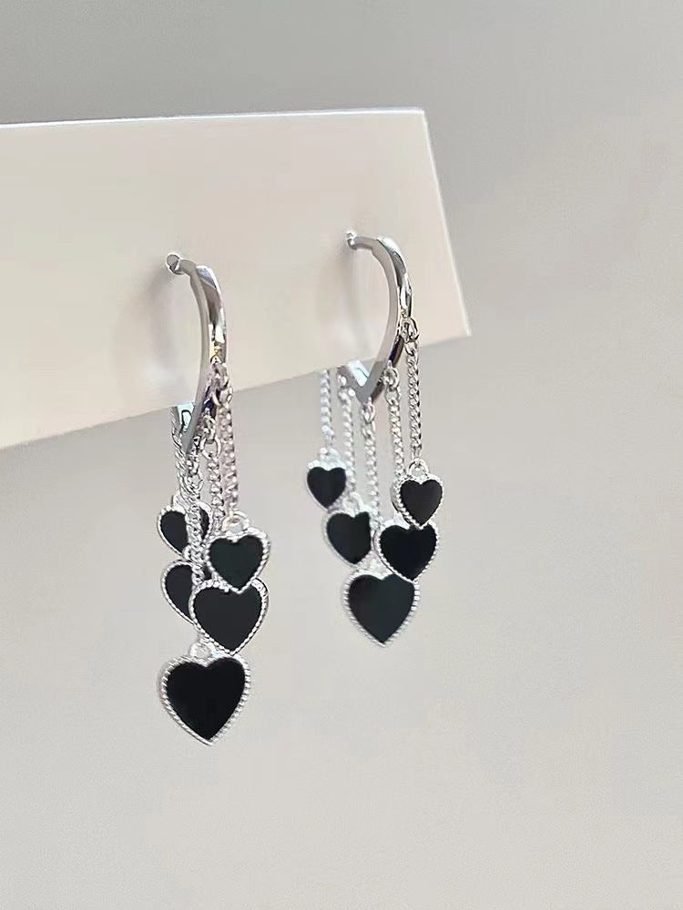 Women's Niche Design Love Tassel Earrings