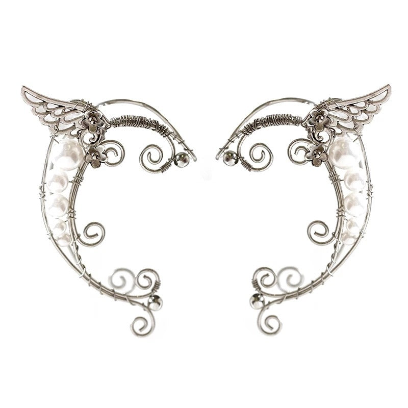 Angel Wings Fairy Earrings Female Ear Clip Without Pierced Ears
