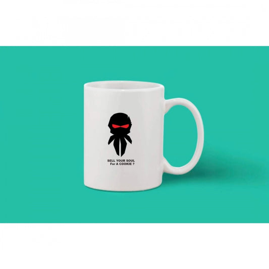 Generic Printed Ceramic Coffee Mug - 1 Pieces, White, 11oz