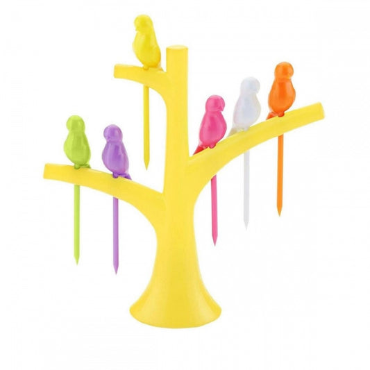 Generic Pack Of_10 Bird Fork Dazzling Colors (Color: Assorted)