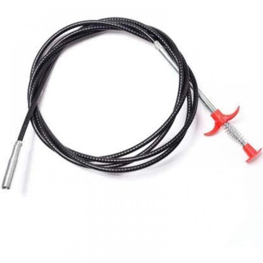 Generic Metal Wire Brush Hand Kitchen Sink Cleaning Hook Sewer Dredging Device Spring Pipe Hair Dredging Tool (Color: Assorted)