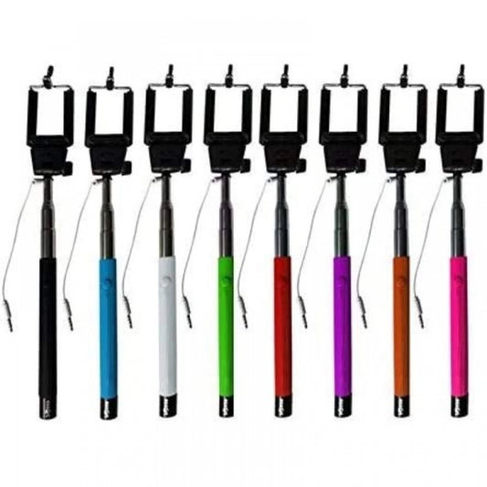 Generic Pack Of_2 Selfie Stick For All Smart Mobile Phone (Color: Assorted)