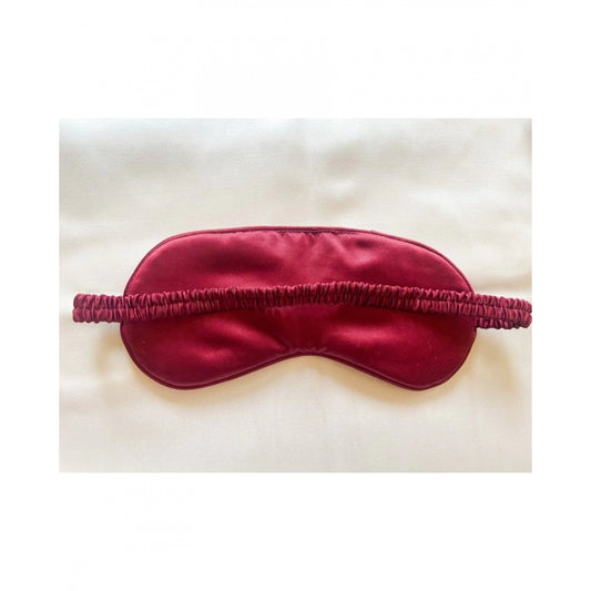 Generic Solid Satin Silk Eyemasks (Maroon)