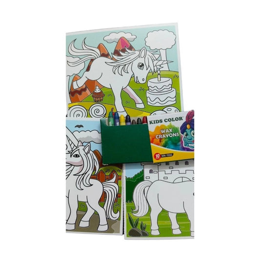Fun With Color Coloring Board-Unicorn | Cardboard | Educational Toys| 3+ Years
