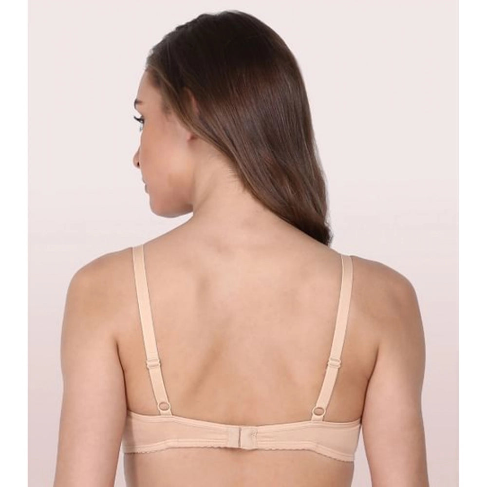 Enamor A039 Women's Cotton Non-Wired & Medium Coverage T-Shirt Bra (Skin)