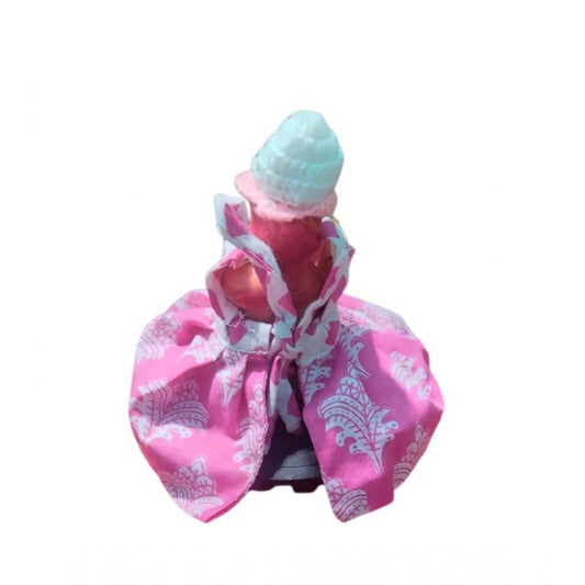 Generic Laddu Gopal Cottn Dress Size: 0 To 6 (Pink)