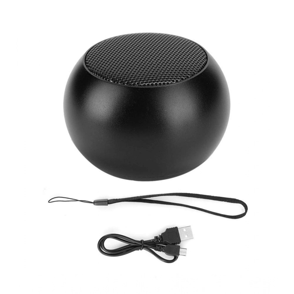 Generic Plastic Rubber Wireless M3 Bluetooth Speaker (Black)