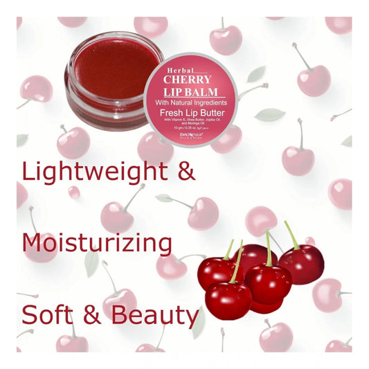 Unisex Herbal Dark And Chapped Lips Beetroot & Cherry Lip Balm Pack Of 2 (20gm)