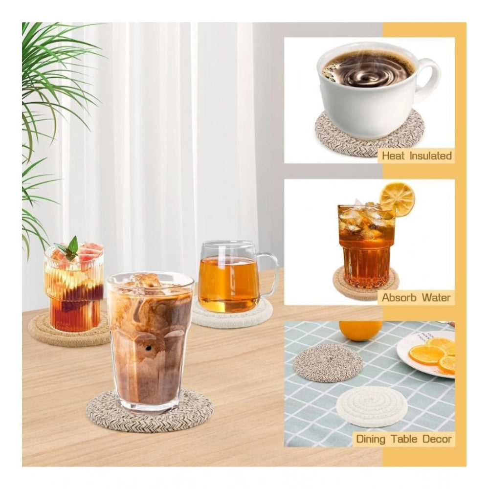 Generic Cotton Rope Drink Coasters 6 Pcs Set (Mix)