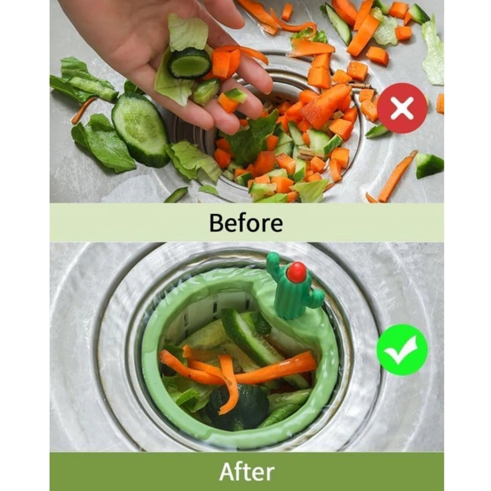 Generic 2Pcs Plastic Kitchen Sink Drain Strainer (Multicolor)