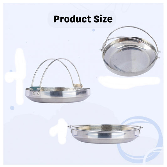 Generic Steel Stainless Steam Bowl with Ergonomic (Silver)