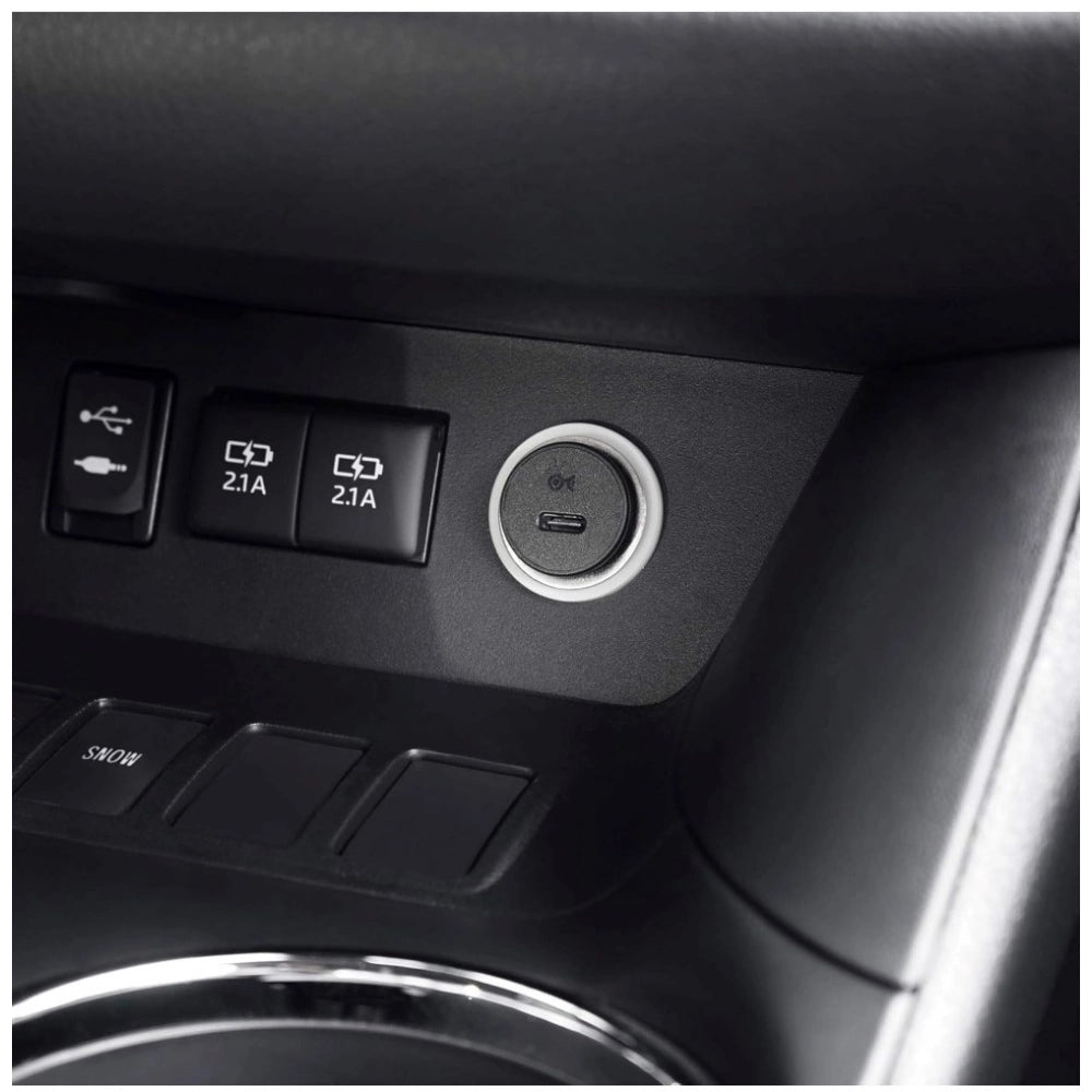 Generic Plastic USB-C Car Charger Adapter (Black)