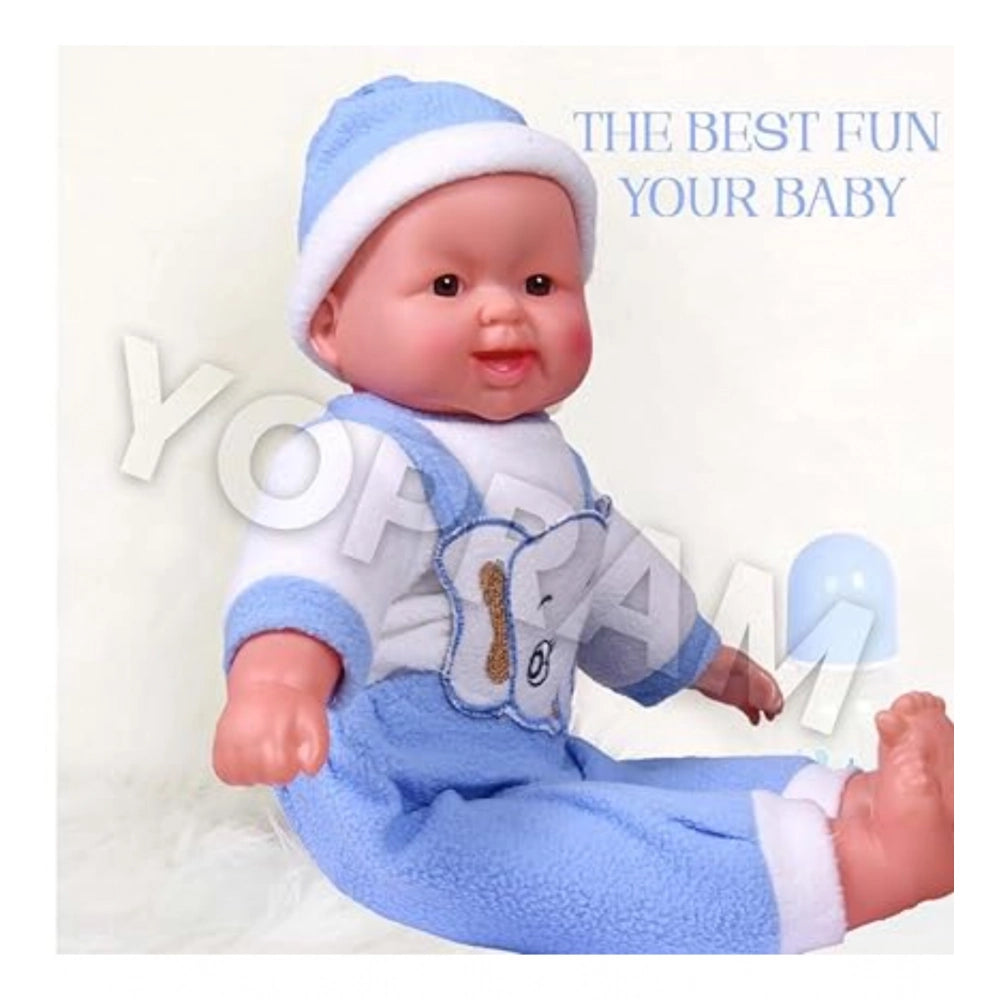 Generic Plastic Happy Baby Laughing Musical Boy Doll With Touch Sensors - Sound Ideal Gift For Kids (Multicolor )