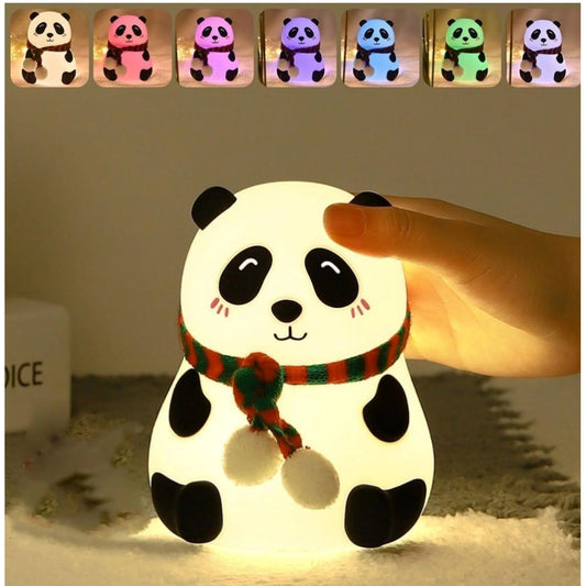 Plastic, Silicone Panda Lamp (Multicolor)