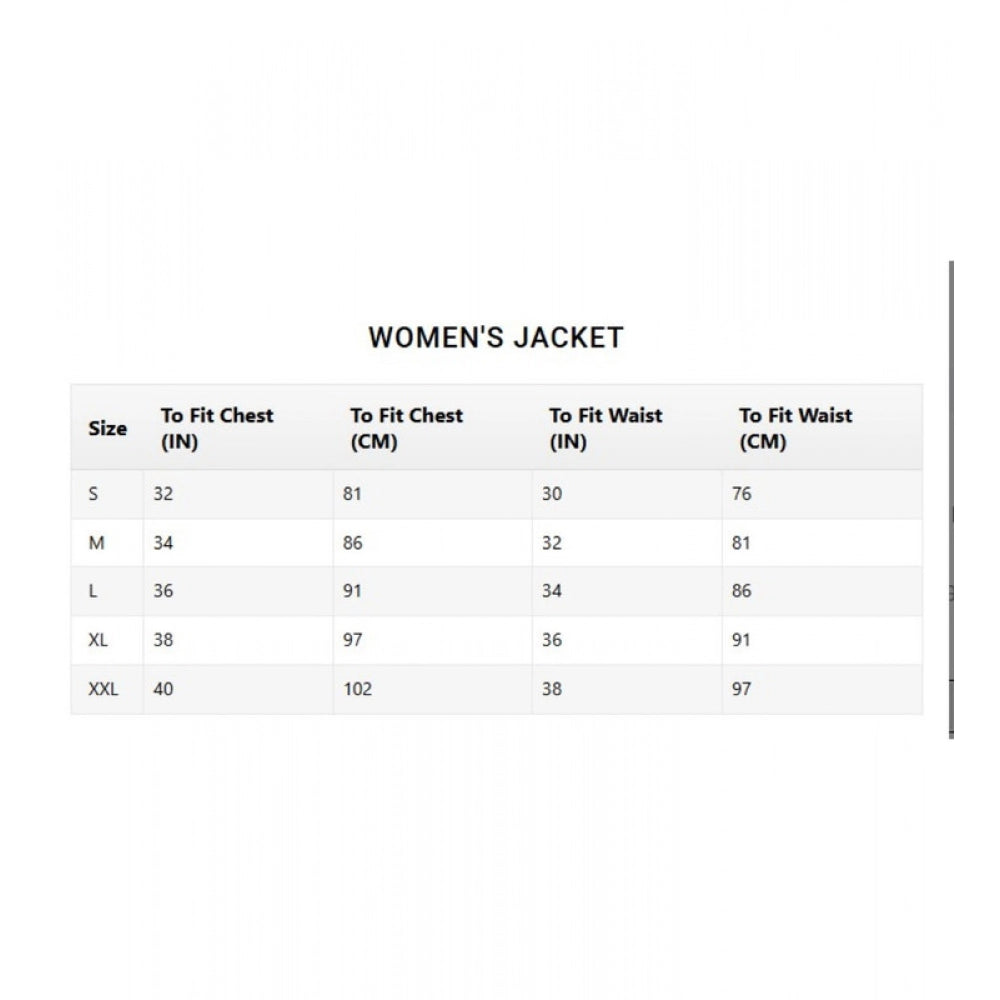 Generic Women's Denim Washed Long Sleeve Jacket (Blue)