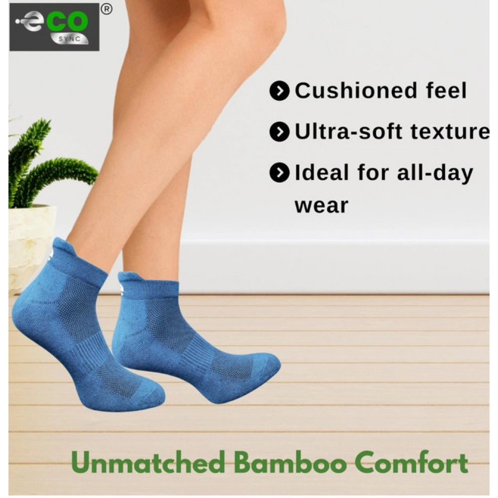 Generic 4_Pair Set Unisex Casual Cotton Printed Ankle Length Socks (Multicolor)