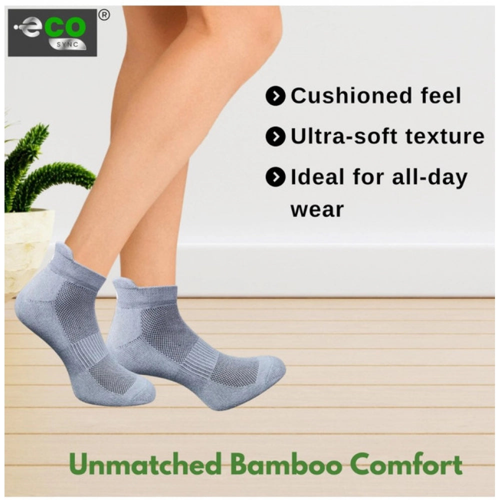 Generic 4_Pair Set Unisex Casual Cotton Printed Ankle Length Socks (Multicolor)