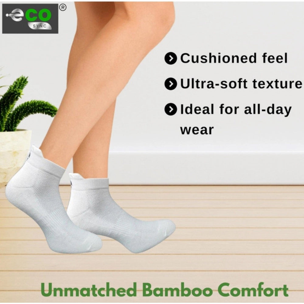 Generic 4_Pair Set Unisex Casual Cotton Printed Ankle Length Socks (Multicolor)