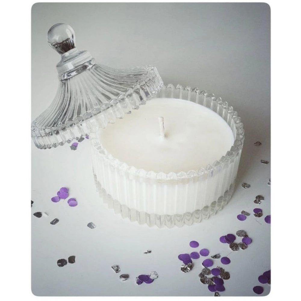 Generic Soya Wax, Glass Scented Small Candle in Candy Jar