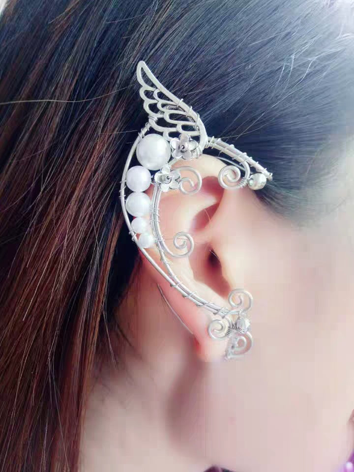 Angel Wings Fairy Earrings Female Ear Clip Without Pierced Ears