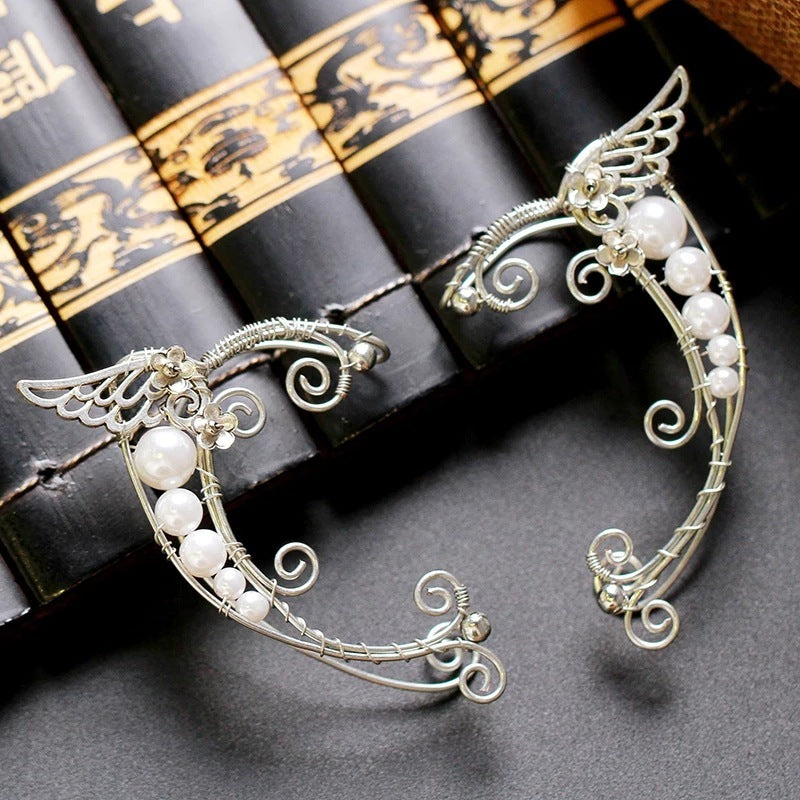 Angel Wings Fairy Earrings Female Ear Clip Without Pierced Ears