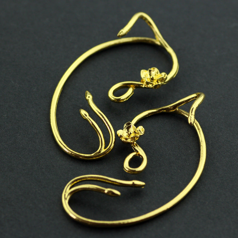 Creative Fashion Women's Rose Alloy Earrings
