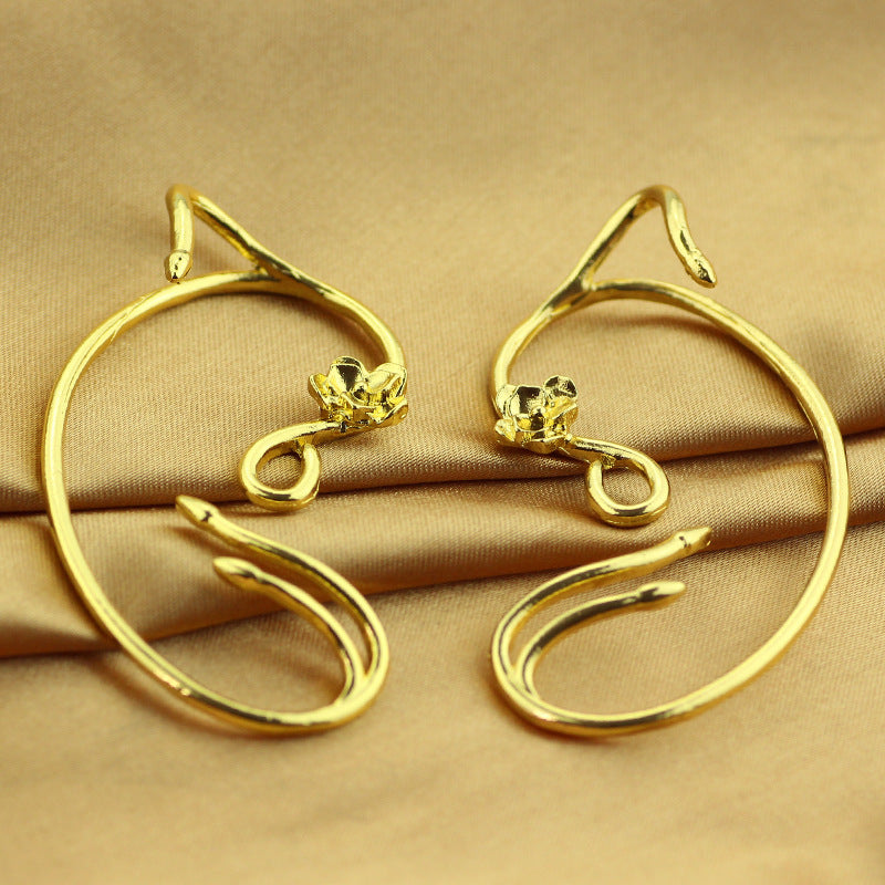 Creative Fashion Women's Rose Alloy Earrings