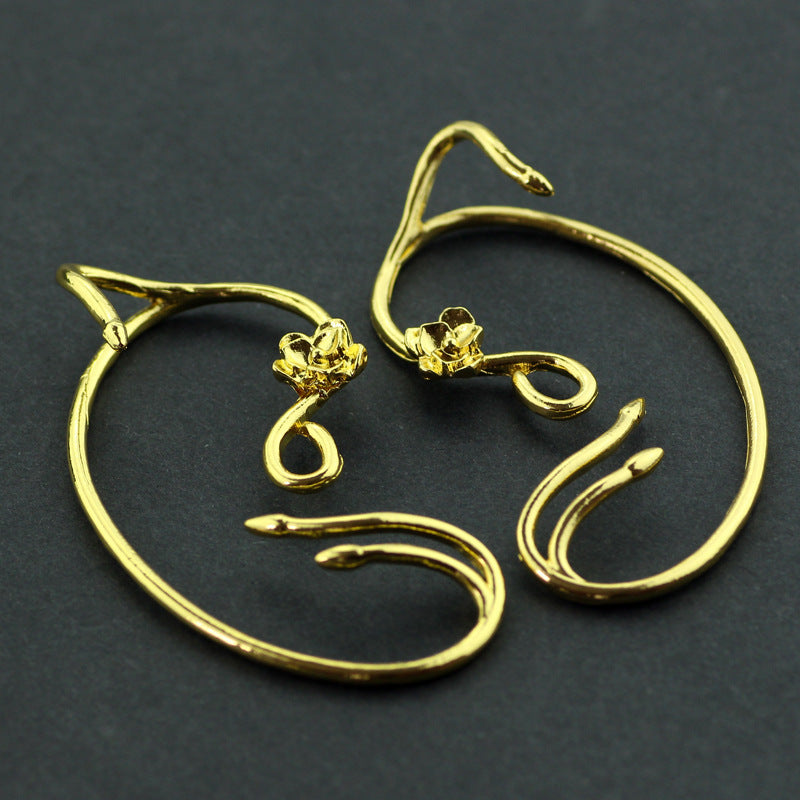 Creative Fashion Women's Rose Alloy Earrings