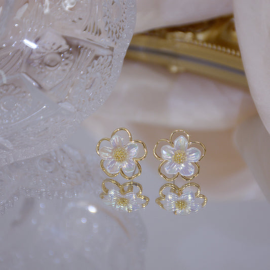 Acrylic Flower Symphony Simple Stud Earrings