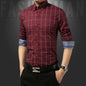 Ethnic Style Casual Long-Sleeved Plaid Shirt