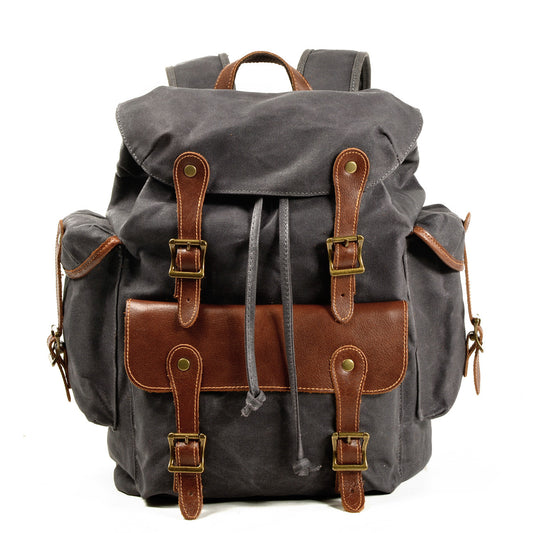 Canvas Bag Travel Eat Chicken Western Cowboy Backpack