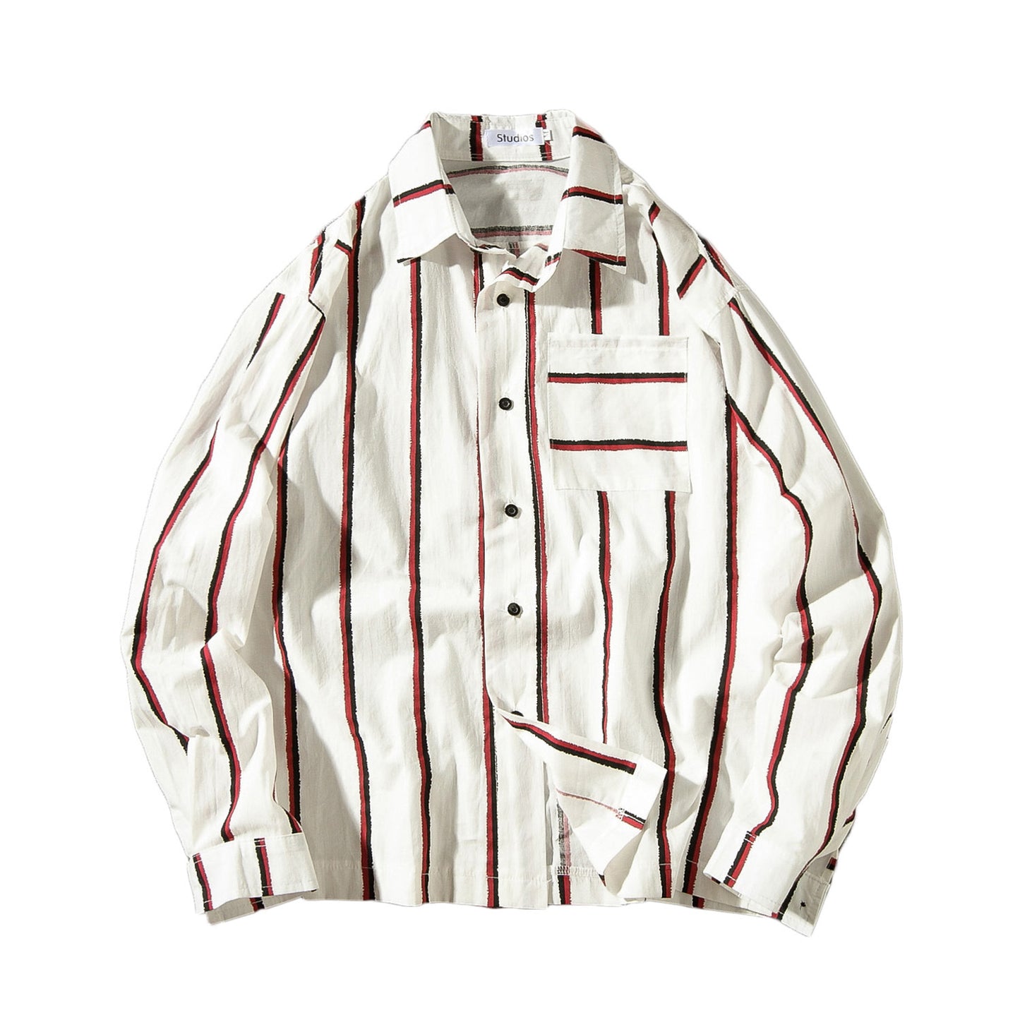 Men's Casual Fashion Loose Striped Shirt
