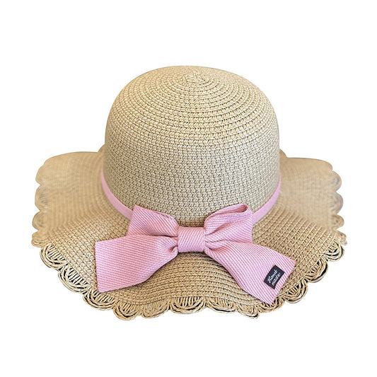 Girls Summer New Straw Hat Bag Set