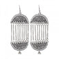 Generic Women's Silver Plated Hook Dangler Hanging Earrings-Silver