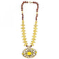 Designer Yellow and Golden Beads Necklace