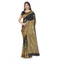Generic Women's Banarasi Silk Saree (Black,5-6 Mtrs)