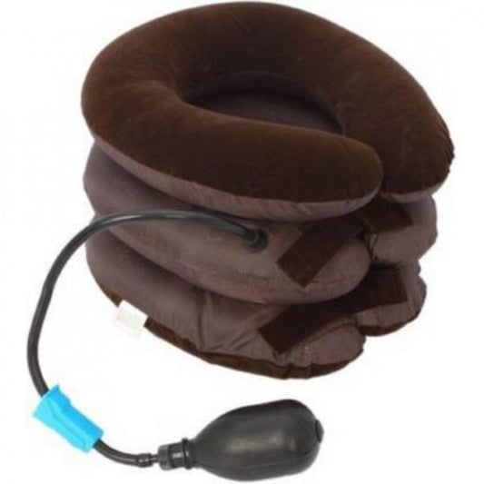 Generic Neck Pillow Three Layers Tractor Massager Excerciser For Cervical Spine Neck Back Shoulder Pain (Color: Assorted)