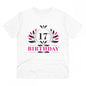 Generic Men's PC Cotton 17th Birthday Printed T Shirt (Color: White, Thread Count: 180GSM)