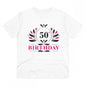 Generic Men's PC Cotton 50th Birthday Printed T Shirt (Color: White, Thread Count: 180GSM)