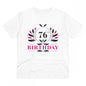 Generic Men's PC Cotton 76th Birthday Printed T Shirt (Color: White, Thread Count: 180GSM)