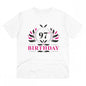 Generic Men's PC Cotton 97th Birthday Printed T Shirt (Color: White, Thread Count: 180GSM)
