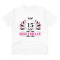Generic Men's PC Cotton 15th Birthday Printed T Shirt (Color: White, Thread Count: 180GSM)