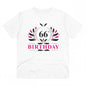 Generic Men's PC Cotton 66th Birthday Printed T Shirt (Color: White, Thread Count: 180GSM)