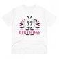 Generic Men's PC Cotton 57th Birthday Printed T Shirt (Color: White, Thread Count: 180GSM)