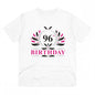 Generic Men's PC Cotton 96th Birthday Printed T Shirt (Color: White, Thread Count: 180GSM)