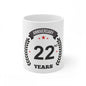 Generic Ceramic 22nd Anniversary Printed Coffee Mug (Color: White, Capacity:330ml)