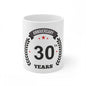Generic Ceramic 30th Anniversary Printed Coffee Mug (Color: White, Capacity:330ml)