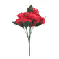 Generic Artificial Flowers Bunch Bouquet Of 7 Poppy Flowers For Home Decoration (Red, Material:Silk, Polyester)