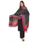 Generic Women's Art Silk Printed Dupatta (Black, Length: 2.25 to 2.50 Mtr)