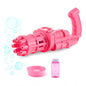 Generic Pack Of_2 Electric Gatling Bubble Gun with 8 Hole For Kids (Assorted)